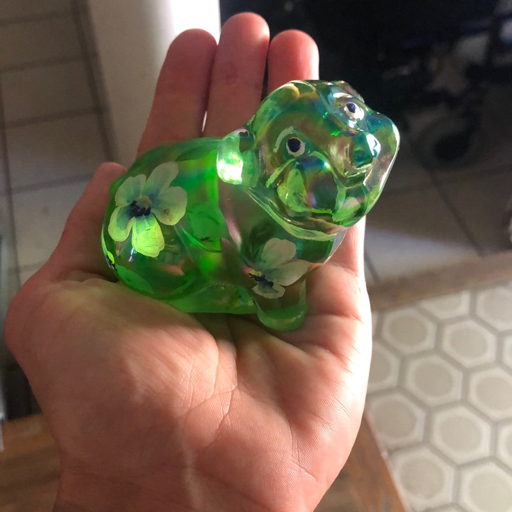 COPY - Fenton Hand painted pig